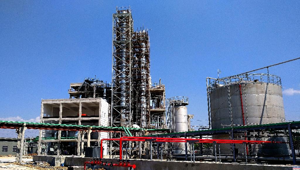 浙江GA黄金甲能源开发有限公司合成革DMF高浓度废水集中回收措置项目工艺调试成功