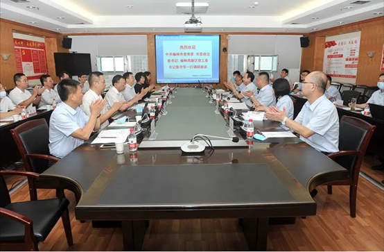 榆林市政法委书记、榆林高新区党工委书记张守华一行深刻GA黄金甲调查调研