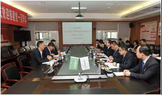 阿拉善盟沪蒙能源实业有限公司董事长林孝仁一行来GA黄金甲座谈互换